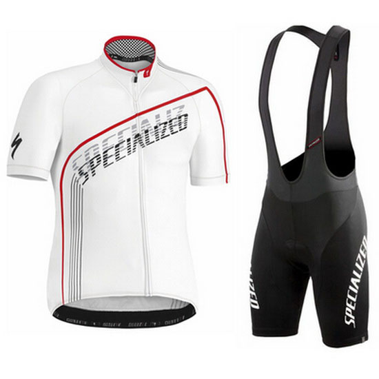 2016 Maillot Specialized Tirantes Mangas Cortas Blanco (2)